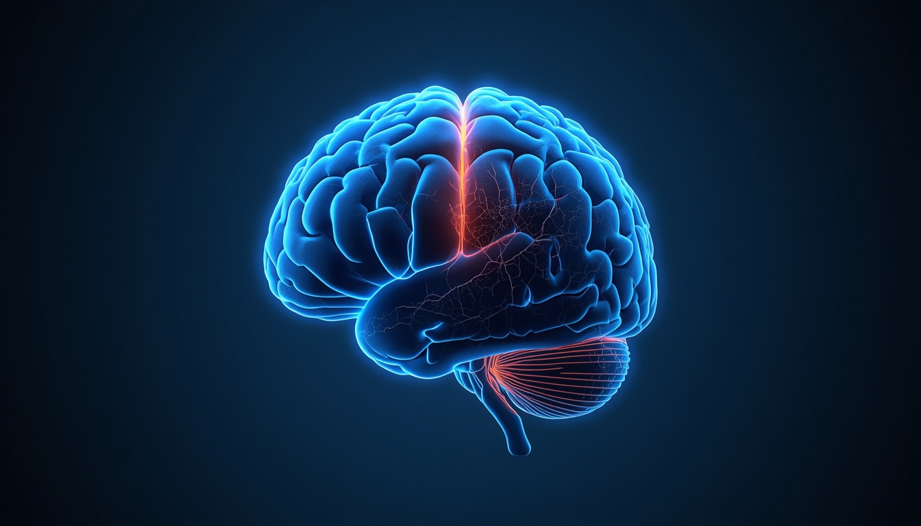 A glowing healthy brain fading into a cracked, damaged texture, symbolizing the effects of chronic sleep deprivation