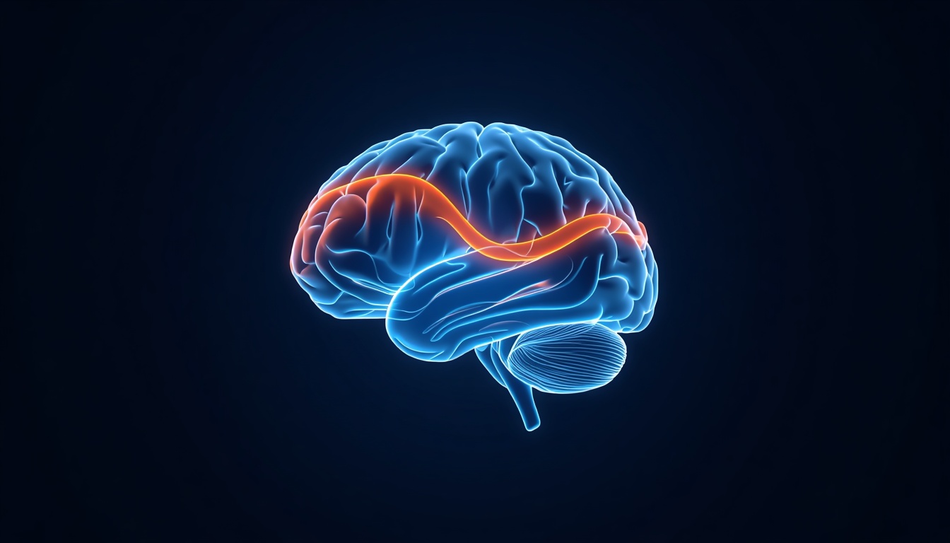 Glowing translucent brain with a warm amber liquid wave distorting part of it, symbolizing alcohol's effect on the brain