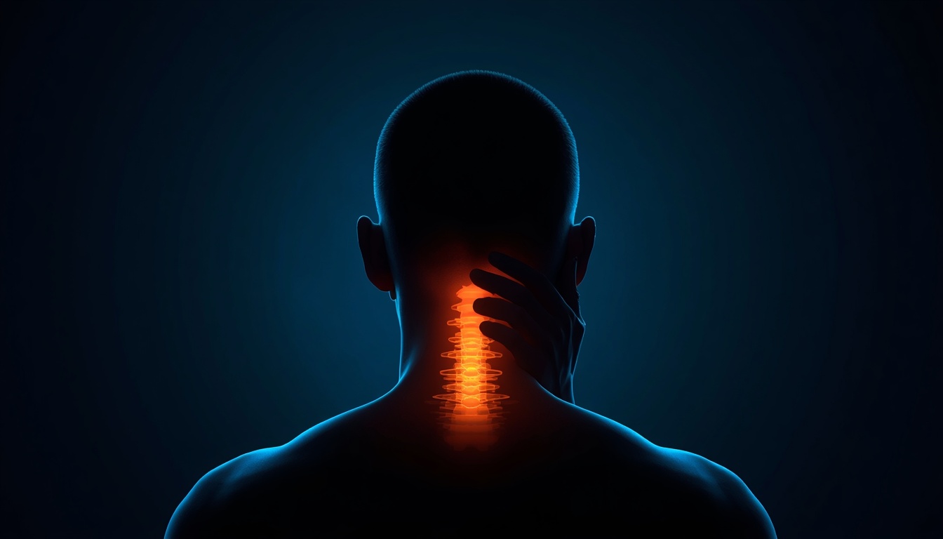 Silhouette of a person with a translucent glowing brain visible through their head, symbolizing the effect of stress on the mind
